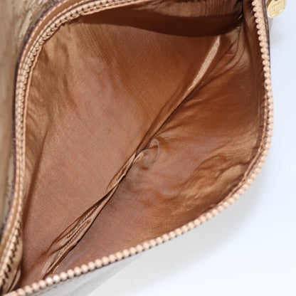 Celine Macadam Pochette Canvas and Leather, BEIGE, CANVAS, Clutche & pouche