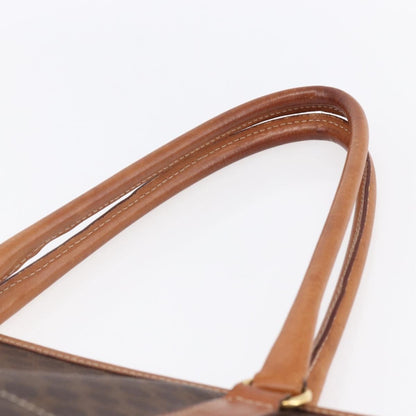 Celine Vintage Macadam Tote bag Canvas, BROWN, PVC, Tote bag