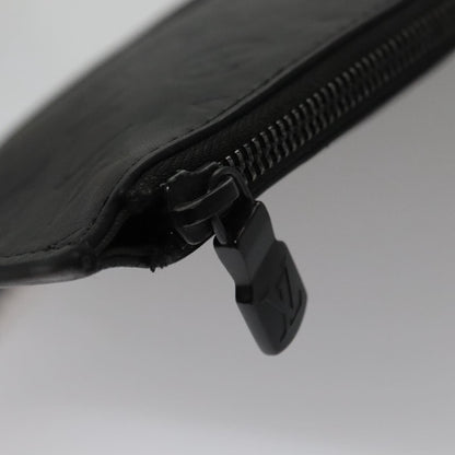 Louis Vuitton Neverfull Pochette Monogram Empreinte Giant, BLACK, LEATHER, Clutche & pouche