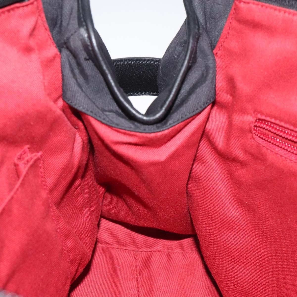 Salvatore Ferragamo Gancini handbag Nylon, BLACK, NYLON, Handbag