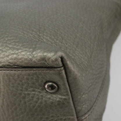 Gucci Soho Convertible Top Handle Bag Leather, Silver, Leather, Handbag