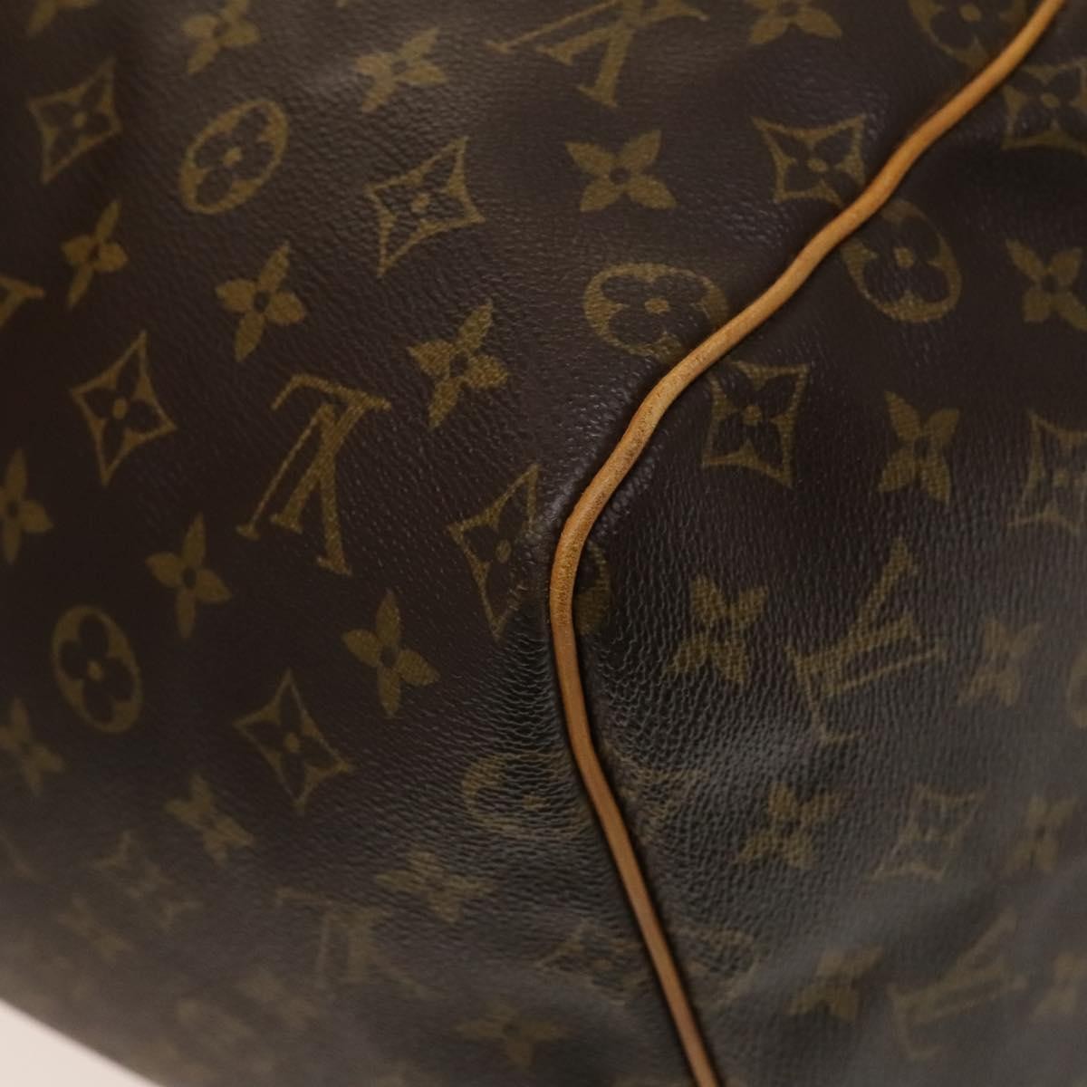 Louis Vuitton Keepall Bag Monogram Canvas, BROWN, CANVAS, Travel bag