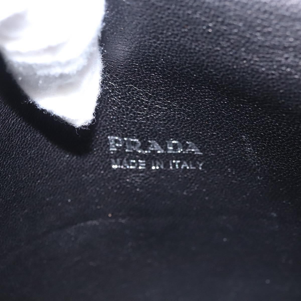 Prada Double Turn Lock Shoulder Bag Leather, SILVER, LEATHER, Shoulder bag