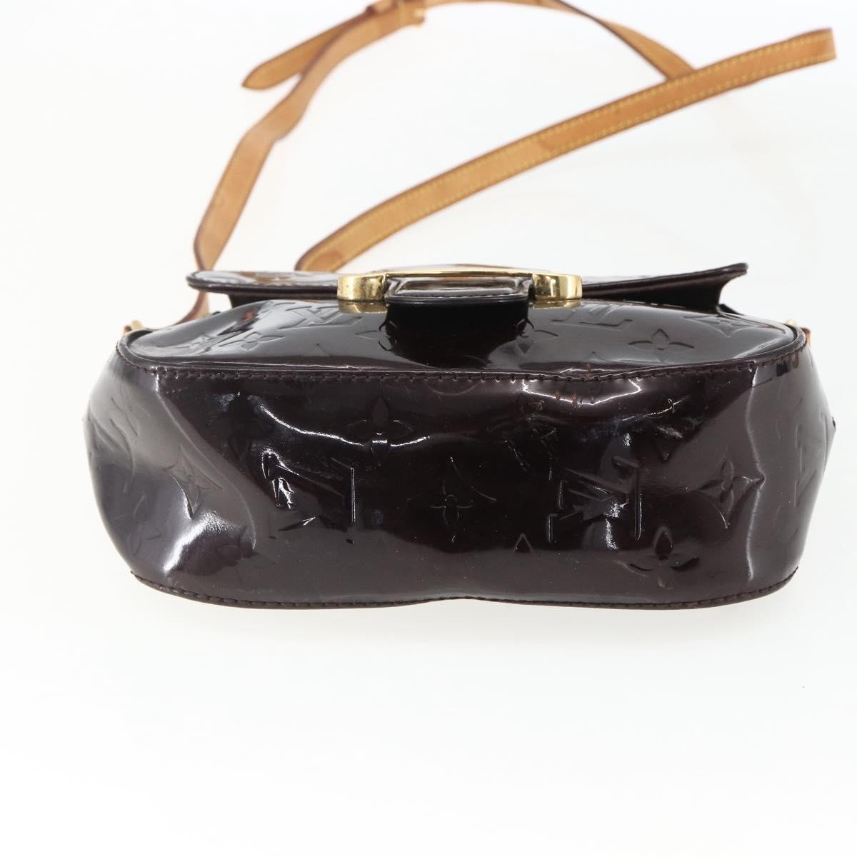 Louis Vuitton Bellflower Handbag Monogram Vernis, PURPLE, PATENT_LEATHER, Shoulder bag