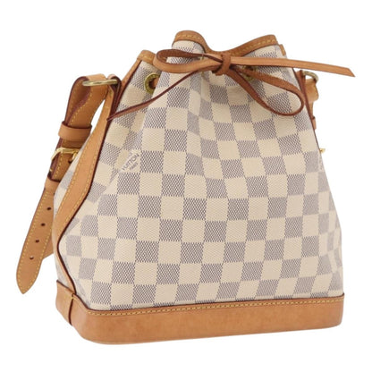 Louis Vuitton Noe Handbag Damier, White, Canvas, Handbag