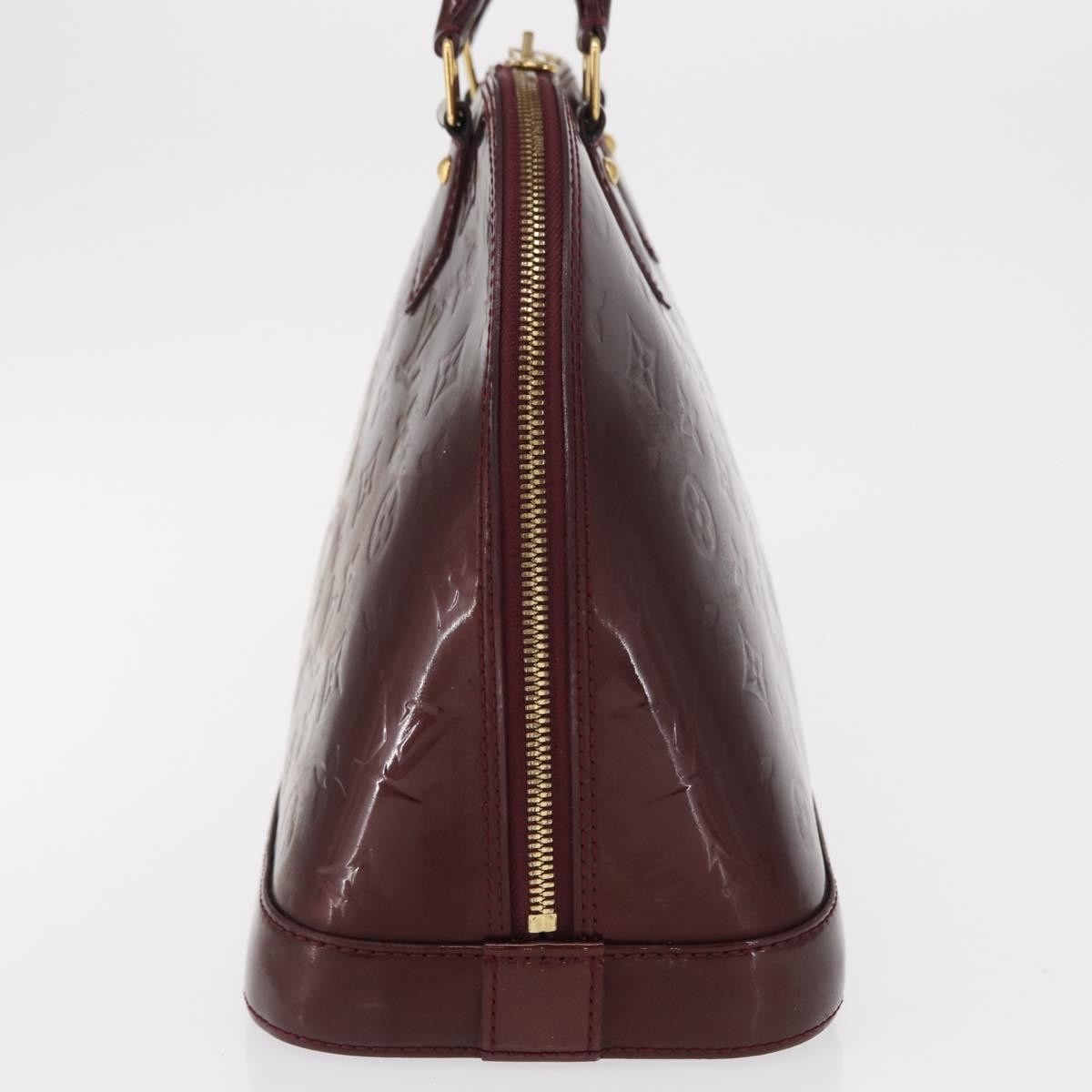 Louis Vuitton Alma Handbag Patent Leather, BURGUNDY, PATENT_LEATHER, Handbag
