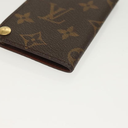 Louis Vuitton Porte Cartes Pression Card Case Monogram Canvas, BROWN, CANVAS, Card Holders