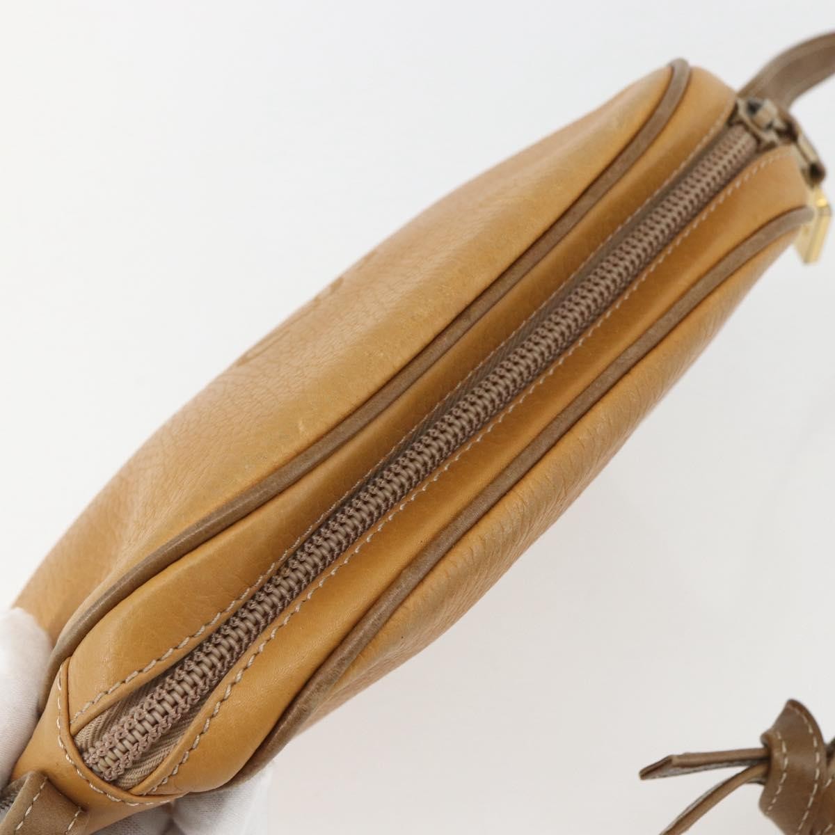 Loewe Anagram Shoulder Bag Leather, BEIGE, LEATHER, Shoulder bag