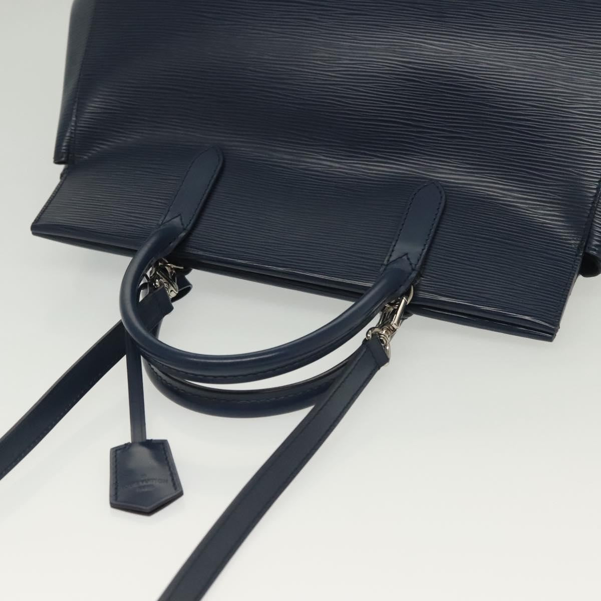 Louis Vuitton Marly Handbag Epi Leather, NAVY, LEATHER, Handbag