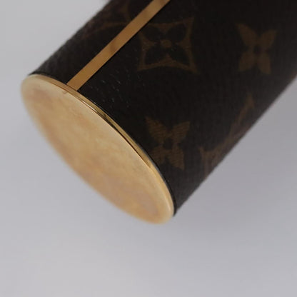 Louis Vuitton Lipstick Case on Chain Monogram Canvas, BROWN, CANVAS, Clutche & pouche