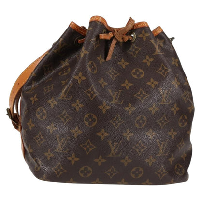Louis Vuitton Petit Noe Handbag Monogram Canvas, BROWN, CANVAS, Handbag