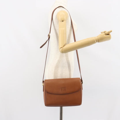 Burberry Vintage Shoulder Bag Leather, BROWN, LEATHER, Shoulder bag