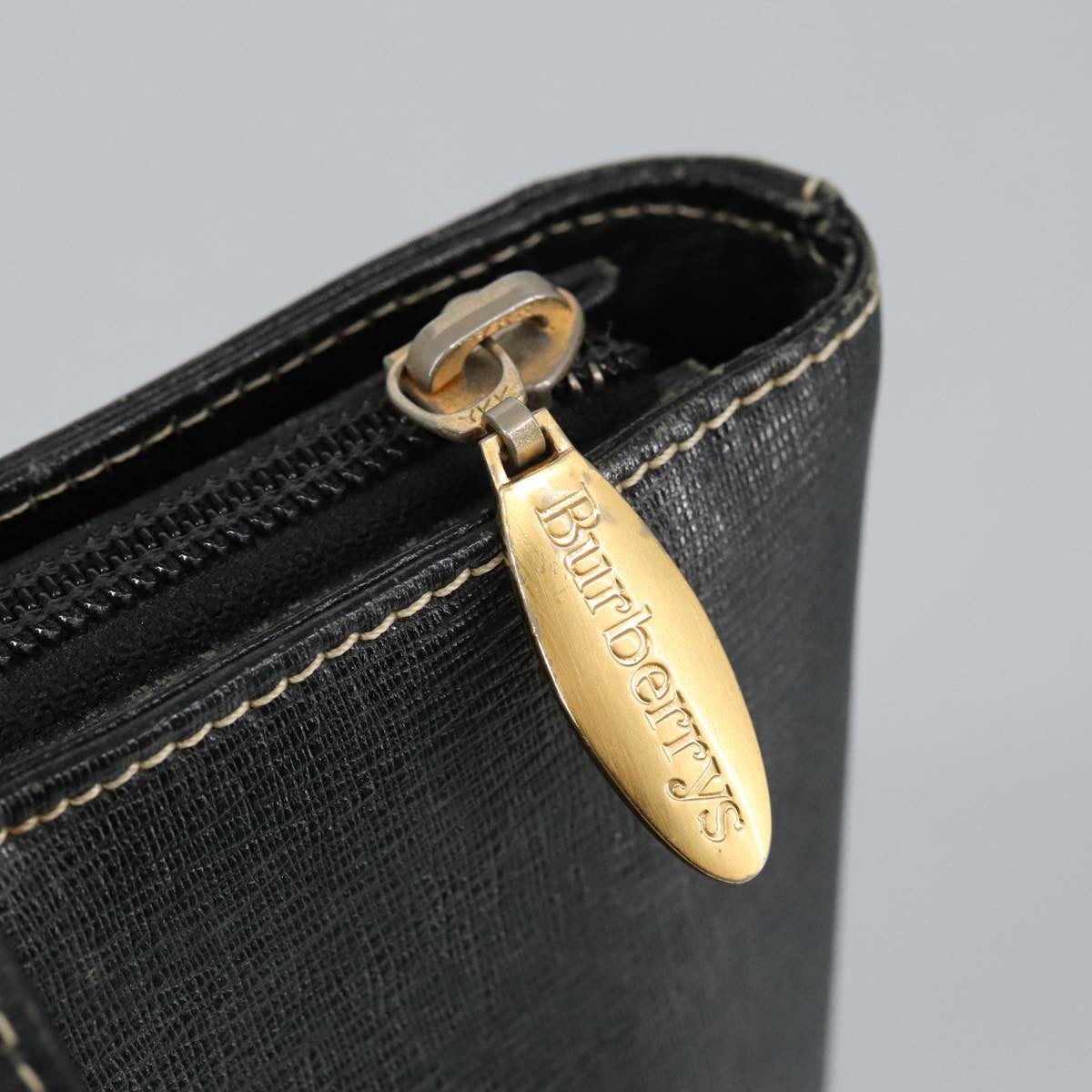 Burberry Handle Tote Leather, BLACK, LEATHER, Tote bag