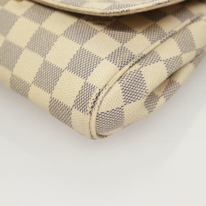 Louis Vuitton Favorite Handbag Damier, WHITE, CANVAS, Handbag