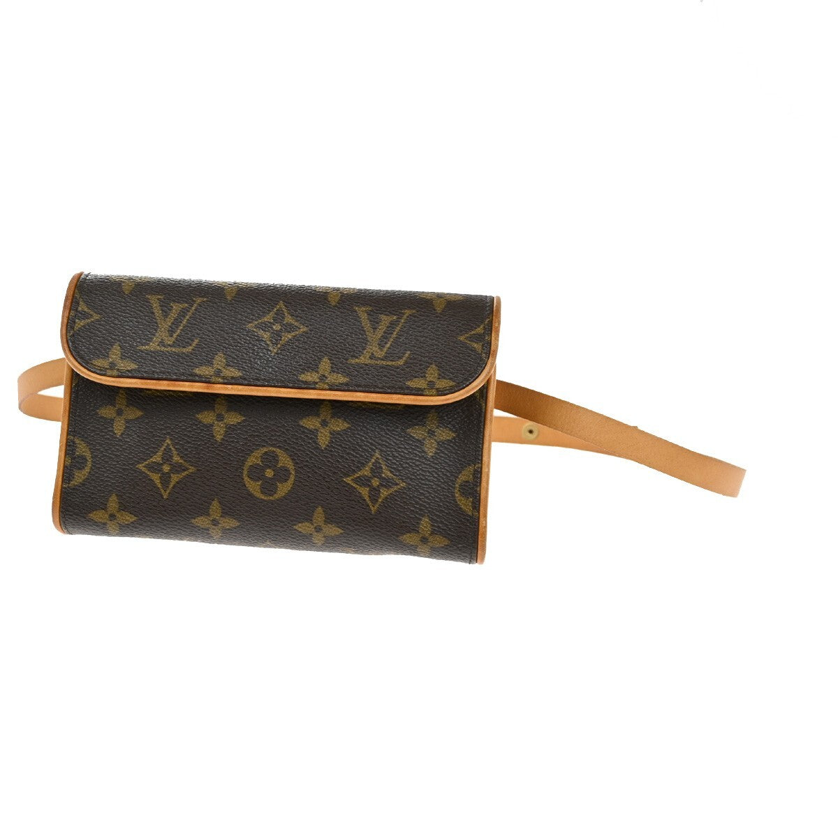 Louis Vuitton Florentine Waist Bag Monogram Canvas, BROWN, CANVAS, Crossbody bag