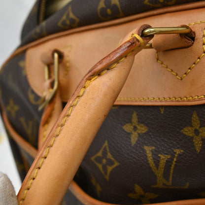 Louis Vuitton Deauville Handbag Monogram Canvas, Brown, Canvas, Handbag
