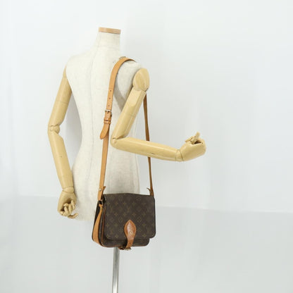 Louis Vuitton Cartouchiere Handbag Monogram Canvas, BROWN, CANVAS, Shoulder bag