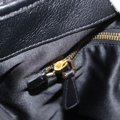 Miu Miu Coffer Convertible Satchel Leather, Black, Leather, Shoulder Bag