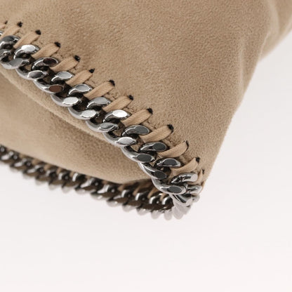 Stella McCartney Falabella Fold Over Bag Shaggy Deer, BEIGE, POLYESTER, Crossbody bag