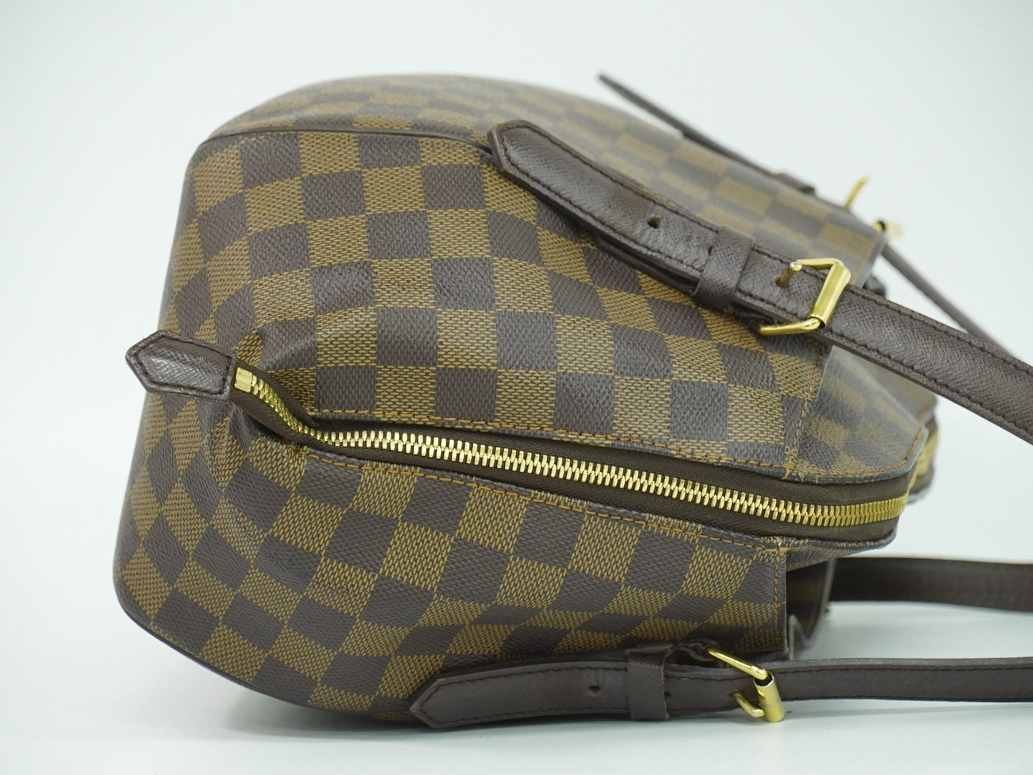 Louis Vuitton Belem Handbag Damier, BROWN, CANVAS, Shoulder bag