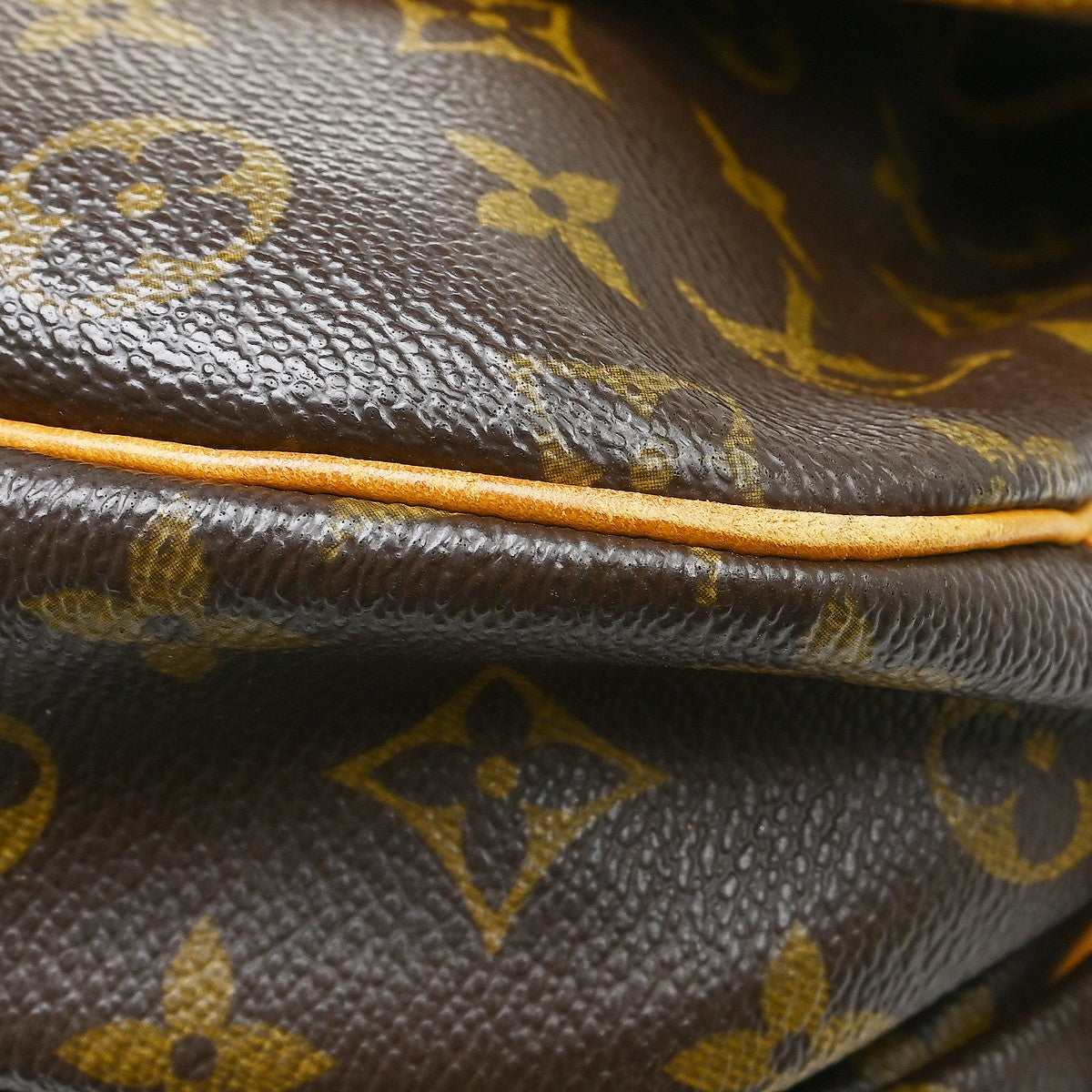 Louis Vuitton Saumur Handbag Monogram Canvas, Brown, Canvas, Shoulder Bag