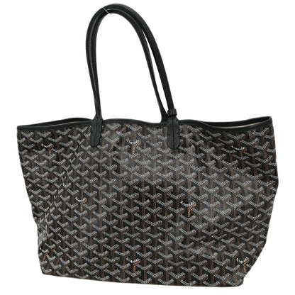 Goyard Saint Louis Tote Coated Canvas, Black, Canvas, Tote Bag