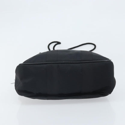 Salvatore Ferragamo Vintage Shoulder Bag Canvas, BLACK, CANVAS, Shoulder bag