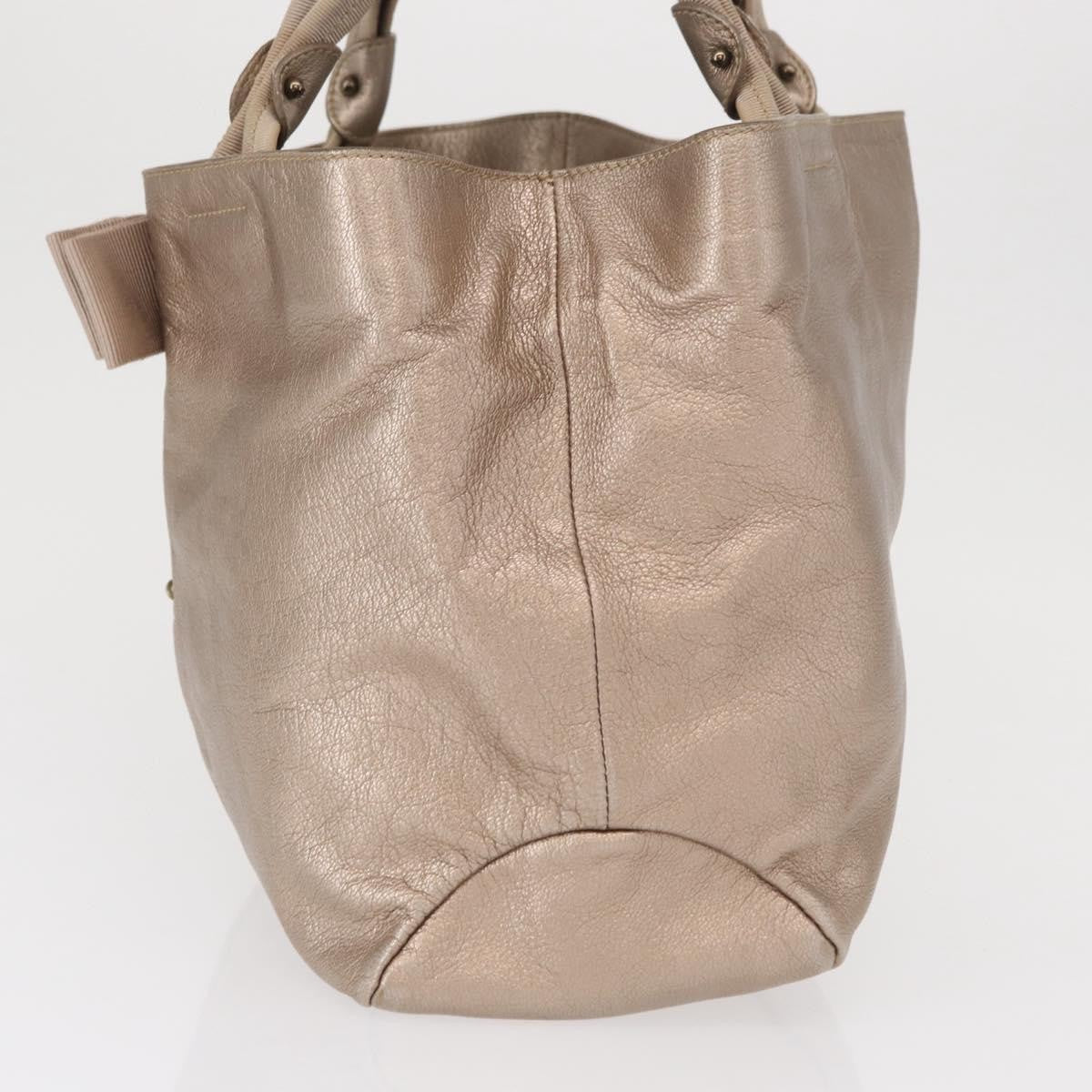 Salvatore Ferragamo Vala tote Leather, BEIGE, LEATHER, Tote bag