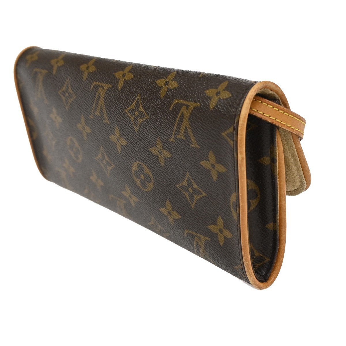 Louis Vuitton Twin Handbag Monogram Canvas, BROWN, CANVAS, Clutche & pouche