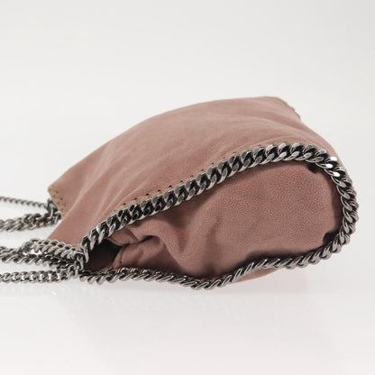 Stella McCartney Falabella Fold Over Crossbody Bag Suede, PINK, SUEDE, Crossbody bag
