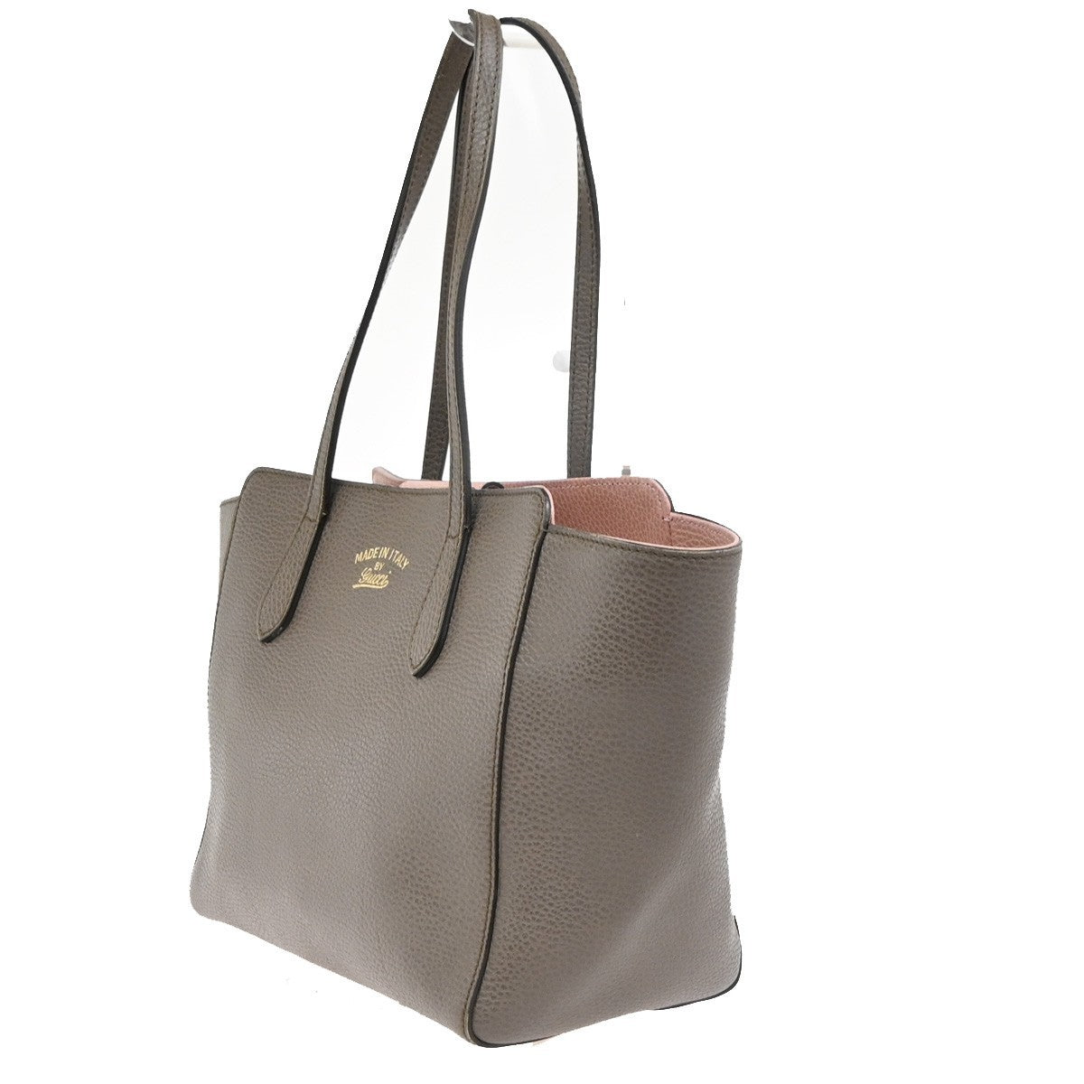 Gucci Swing Tote Leather, PINK, LEATHER, Tote bag