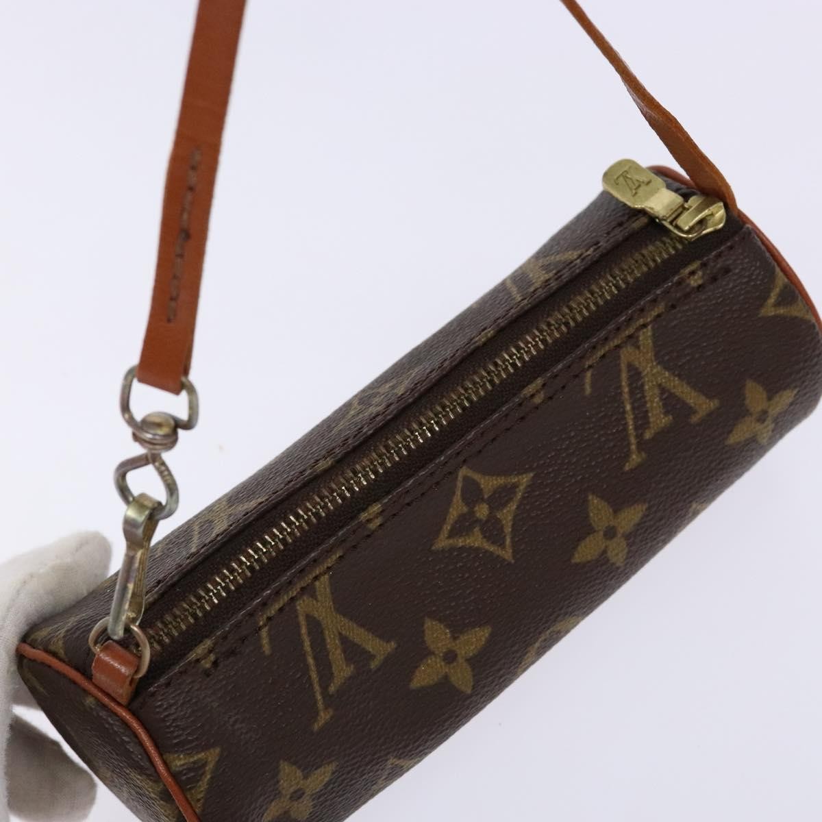 Louis Vuitton Papillon Pochette Monogram Canvas, BROWN, CANVAS, Handbag