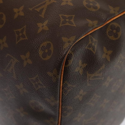 Louis Vuitton Keepall Bag Monogram Canvas, BROWN, CANVAS, Travel bag