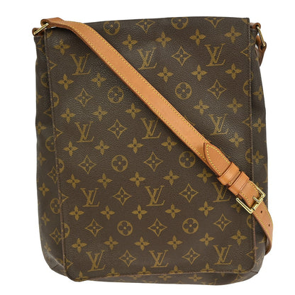 Louis Vuitton Musette Handbag Monogram Canvas, BROWN, CANVAS, Shoulder bag