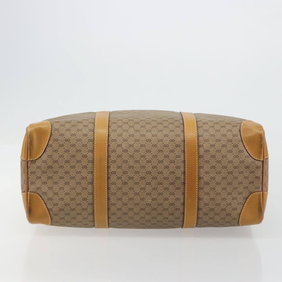 Gucci Vintage Travel bag GG Canvas, Beige, PVC, Travel Bag
