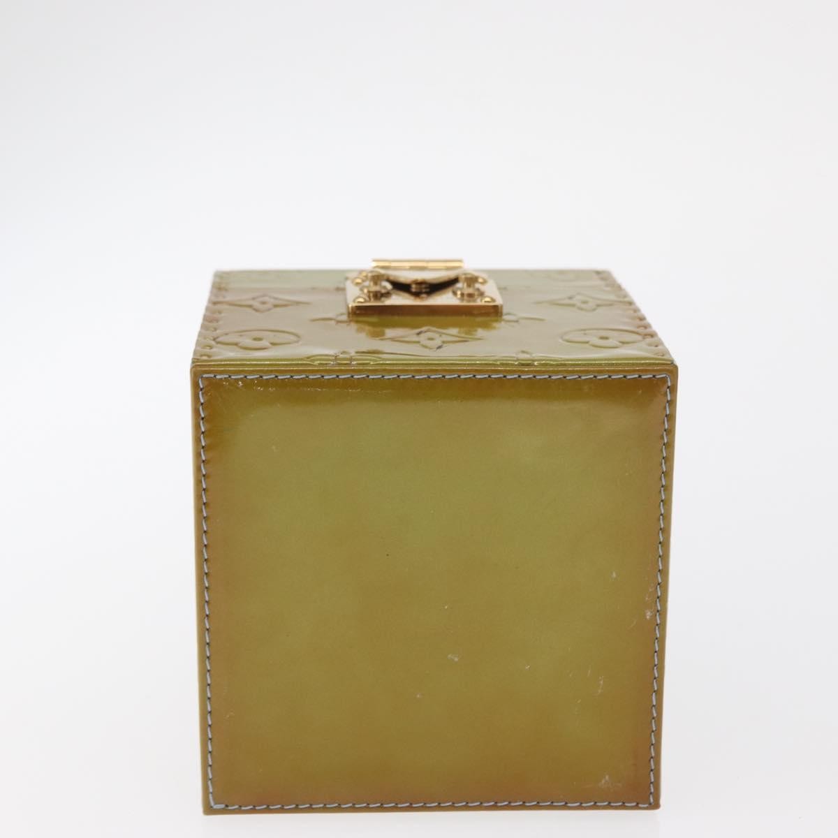 Louis Vuitton Bleecker Box Bag Monogram Vernis, Green, Patent Leather, Clutch