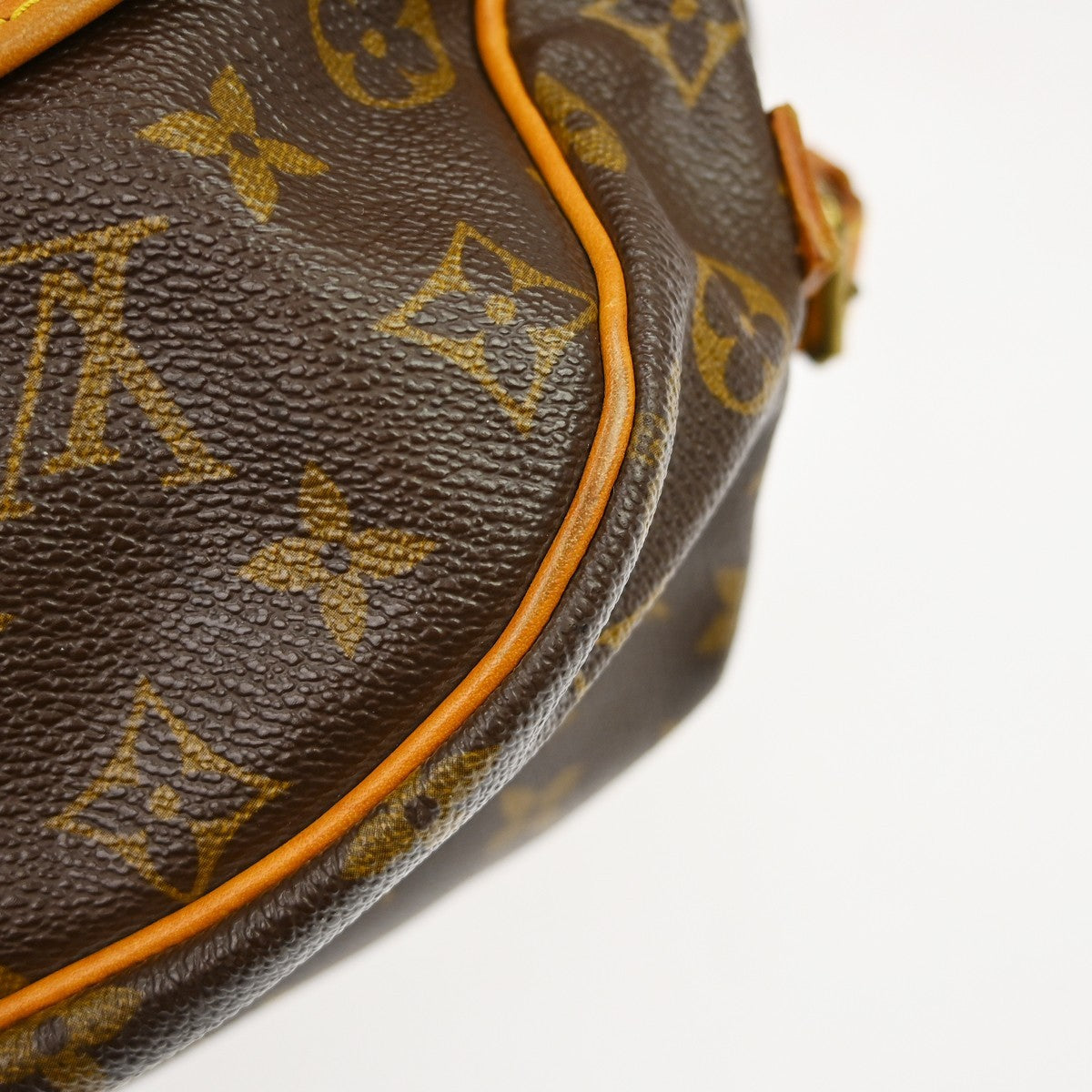 Louis Vuitton Saumur Handbag Monogram Canvas, Brown, Canvas, Shoulder Bag