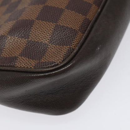 Louis Vuitton Trousse Make Up Bag Damier, BROWN, CANVAS, Clutche & pouche