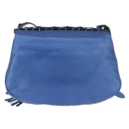 Gucci Nouveau Fringe Crossbody Bag Leather, BLUE, LEATHER, Shoulder bag