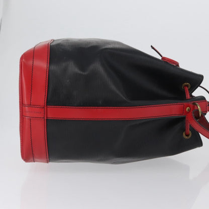 Louis Vuitton Bicolor Noe Handbag Epi Leather, BLACK, LEATHER, Shoulder bag