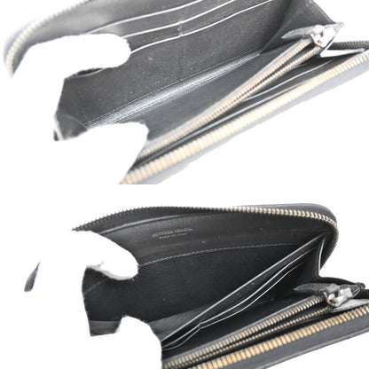 Bottega Veneta Intrecciato Wallet Leather, BLACK, LEATHER, Wallets