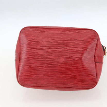 Louis Vuitton Petit Noe Handbag Epi Leather, RED, LEATHER, Shoulder bag