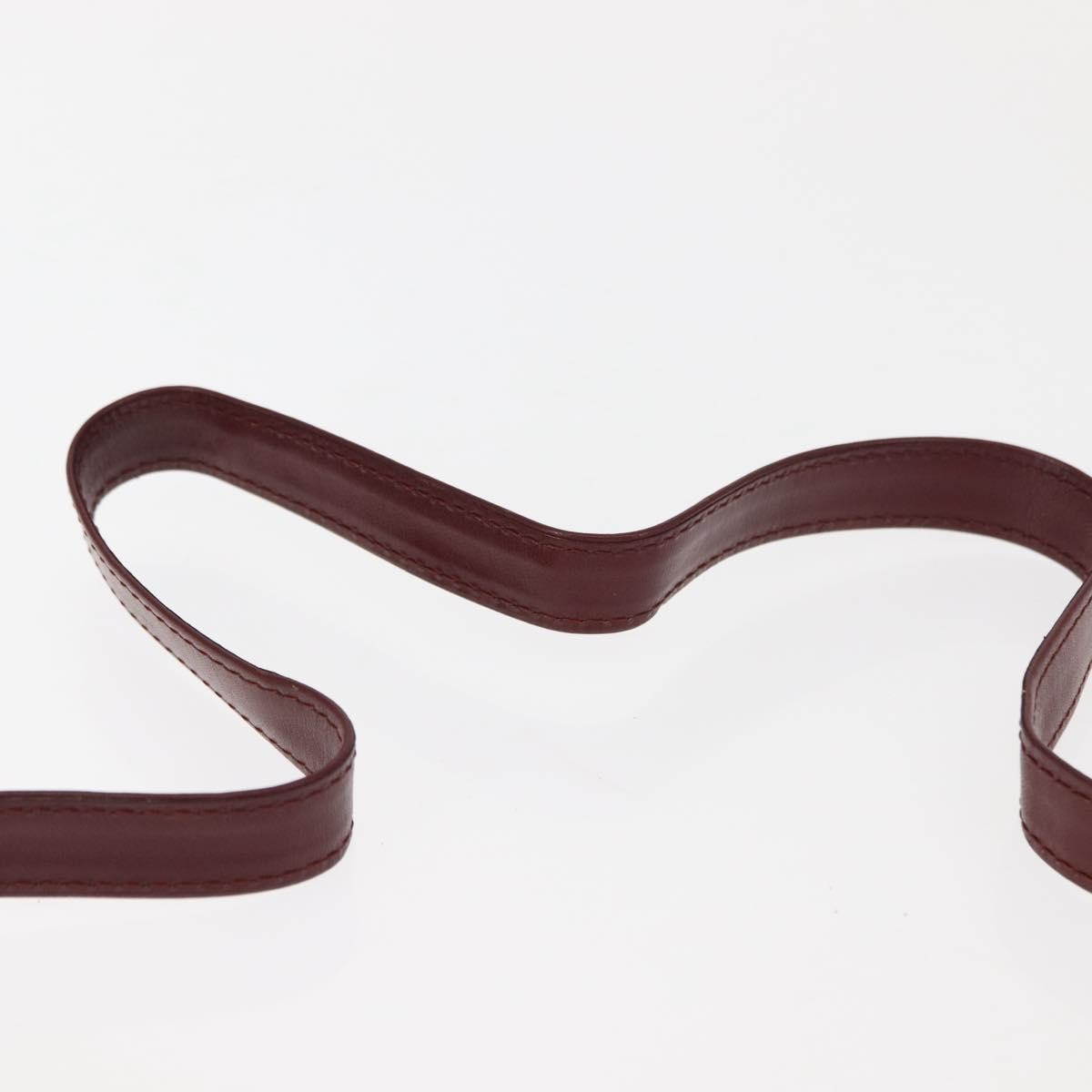 cartier Must de Cartier Shoulder Bag Leather, BURGUNDY, LEATHER, Shoulder bag