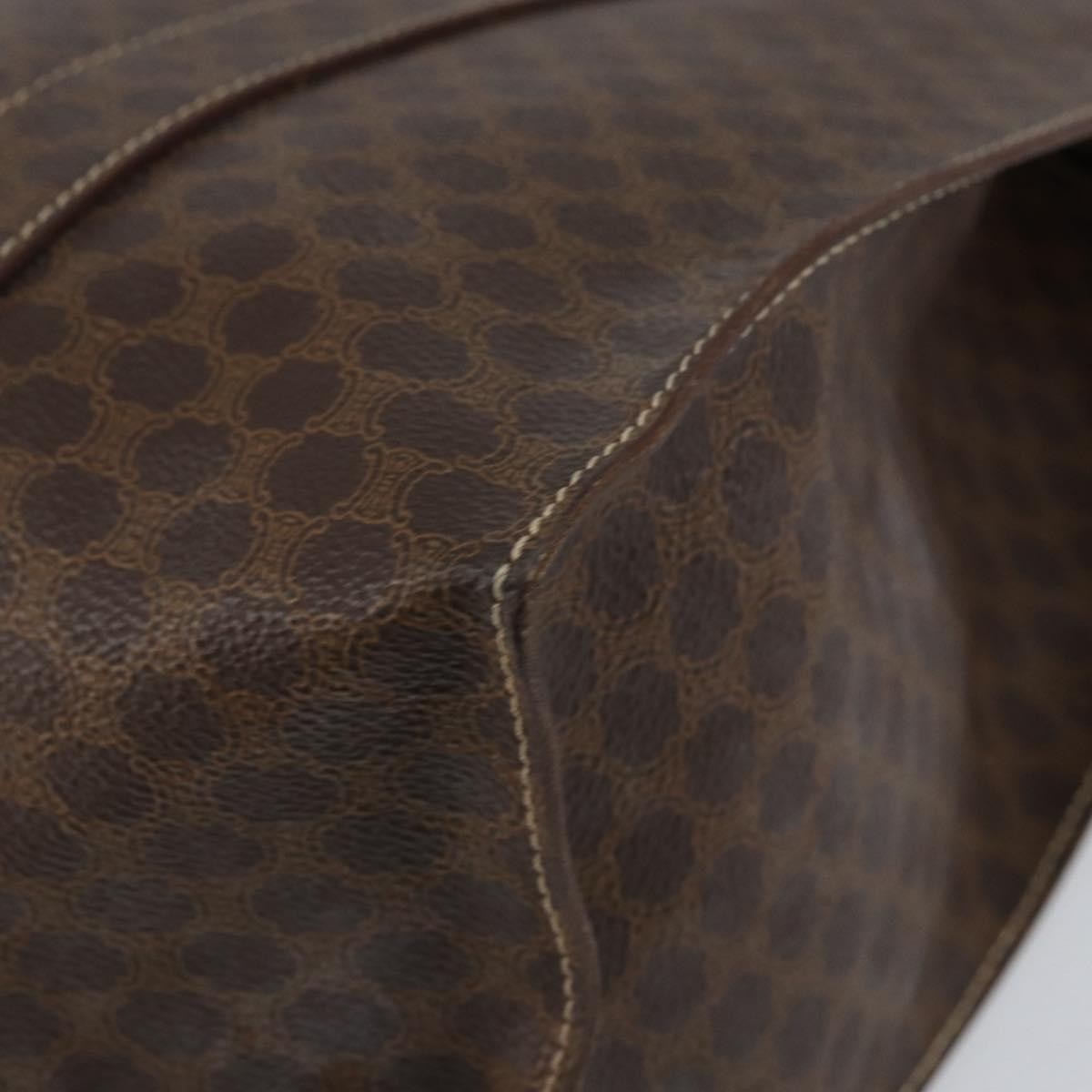 Celine Vintage Macadam Tote bag Canvas, BROWN, CANVAS, Tote bag