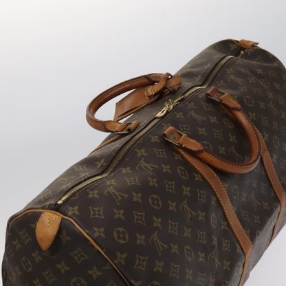 Louis Vuitton Keepall Bag Monogram Canvas, BROWN, CANVAS, Travel bag
