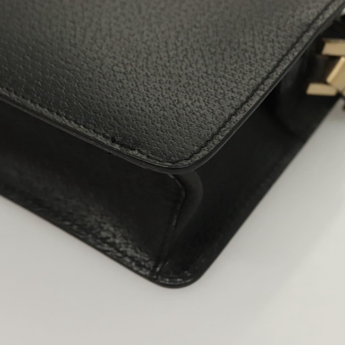 Salvatore Ferragamo Vintage clutch Bag Leather, BLACK, LEATHER, Clutche & pouche