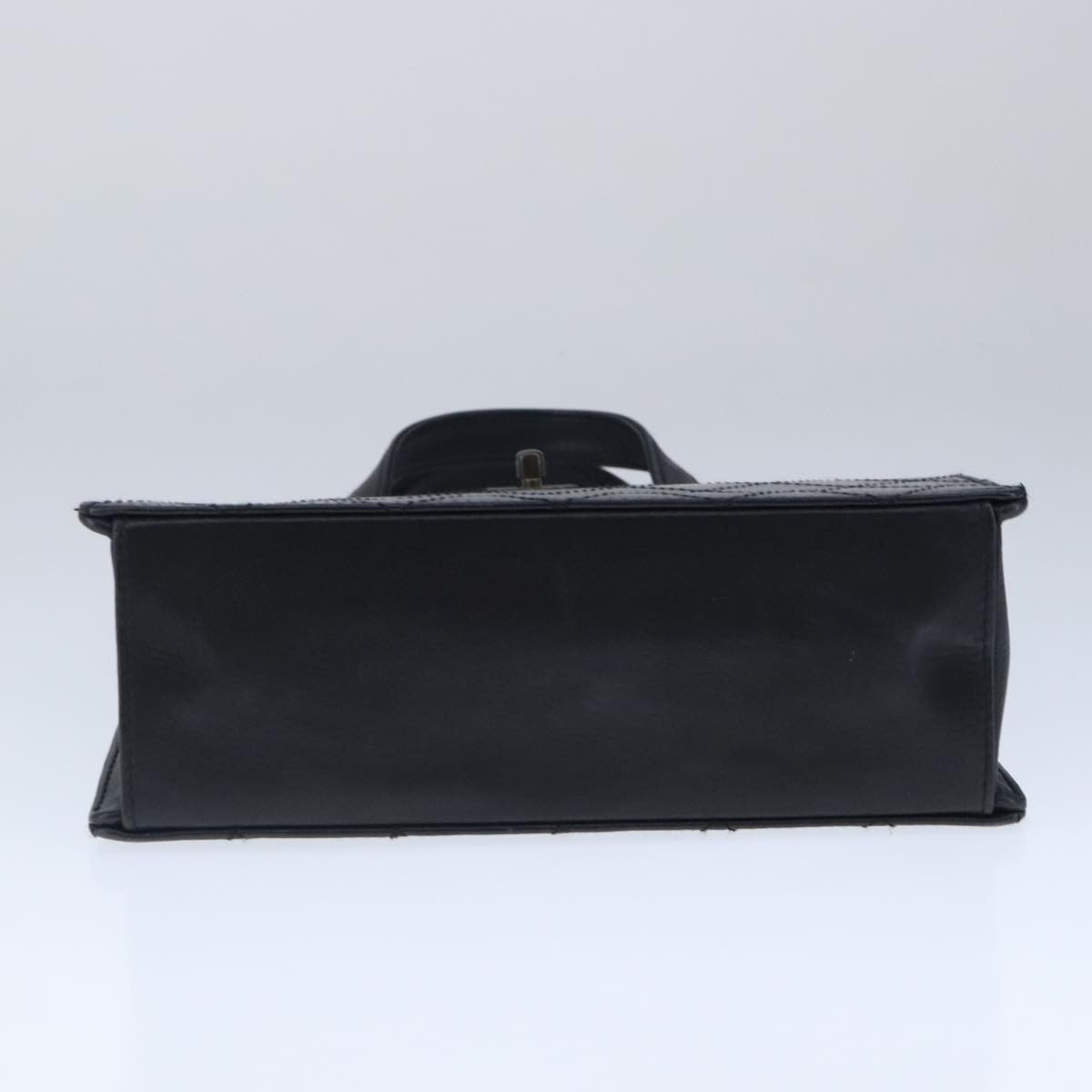 Chanel Vintage CC Turnlock Satchel Leather, BLACK, LEATHER, Handbag