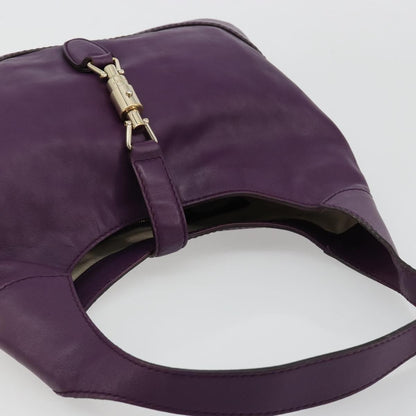 Gucci Jackie Original Shoulder Bag Leather, Purple, Leather, Handbag