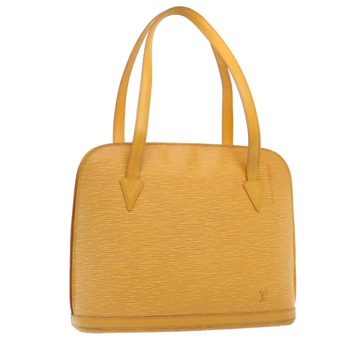 Louis Vuitton Lussac Handbag Epi Leather, YELLOW, LEATHER, Handbag