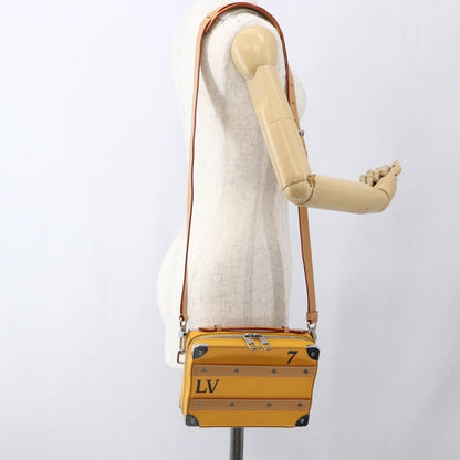 Louis Vuitton Handle Soft Trunk Bag Monogram Taurillon Leather, Yellow, Leather, Clutch